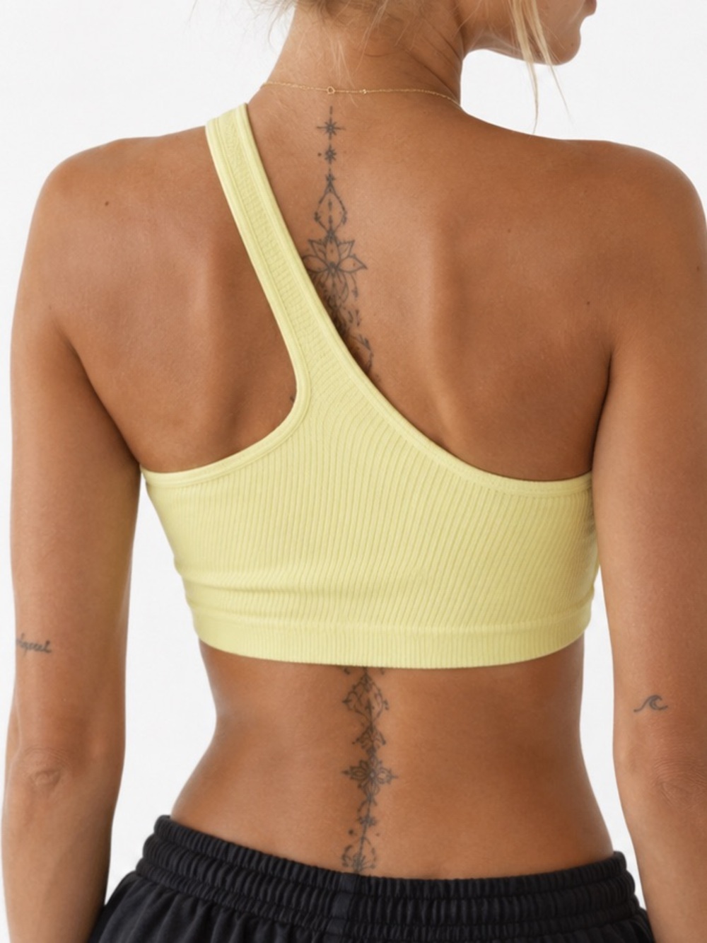Urban Outfitters Top Base Layer XL Yellow NWT Pilates Princess Wellness Core
